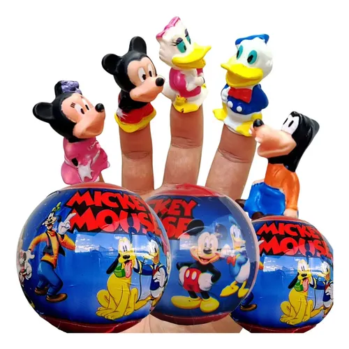 20 Brinquedos Dedoches Turma Do Mickey Mouse 2pol | Parcelamento