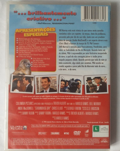 Imagem 2 de 2 de Dvd Feitiço Do Tempo Novo E Lacrado (bill Murray)