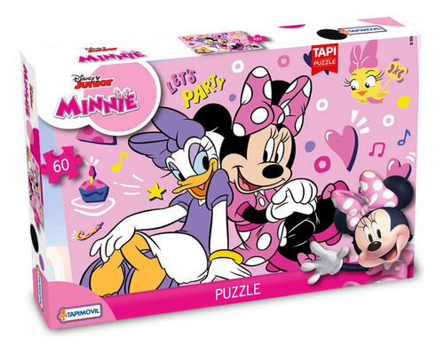 Puzzle 60 Piezas Tapimovil Minnie Disney Rompecabezas Infant