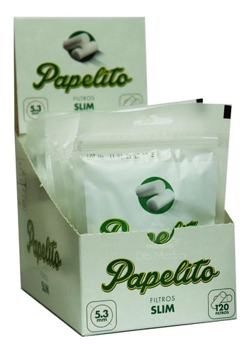 Filtro Papelito Slim Caixa C/10 Pacotes Tabacaria Atacado