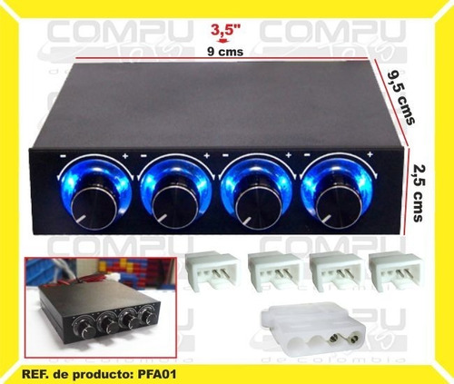 Controle Temperatura 4 Ventilador Ref: Pfa01 Computoys Sas