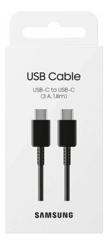 Cable Samsung Usb-c A Usb-c De 1.8 Metros Negro