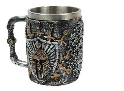 Imagem 2 de 3 de Caneca Chopp Guerreiro Sparta 400ml