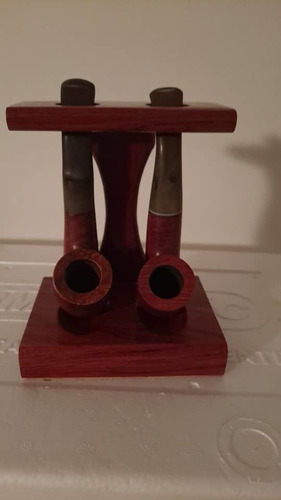 Imagen 1 de 7 de Juego De Pipas Con Base De Madera - Cod-50-00115