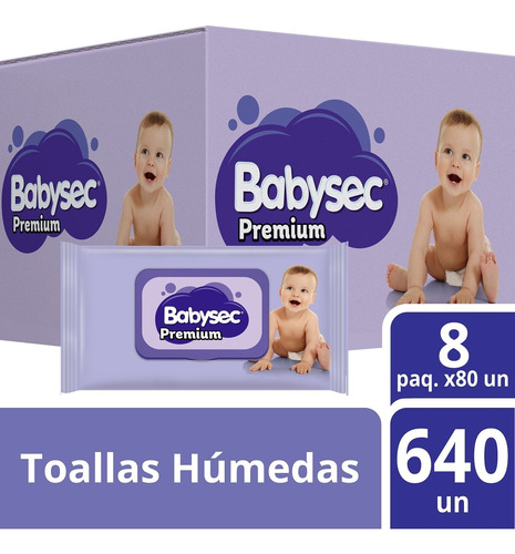 Toalllas Humedas Babysec Premium X640