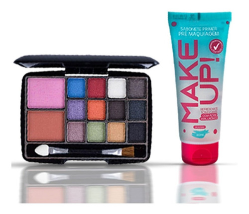 Imagem 7 de 8 de Combo Kit Maquiagem Com Caixa De Presente + Skincare Kbplp18