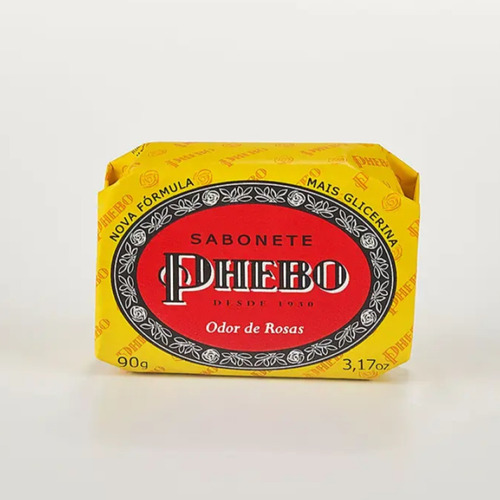 Sabonete Barra Phebo Glicerina Odor De Rosas 90g 2 Unidades