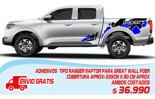 Great Wall Poer Adhesivo Tipo Ranger Raptor