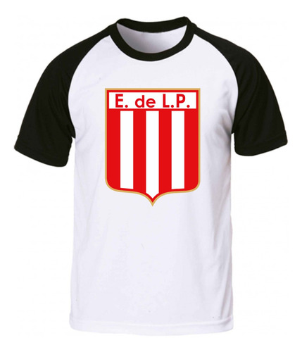 Remera Blanca Ranglan Sublimada Estudiantes De La Plata