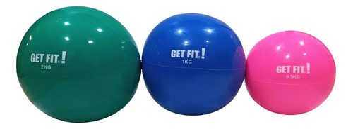 Tone Ball Combo X3 Pelota S/pique Get Fit! Slam Gym Medicine