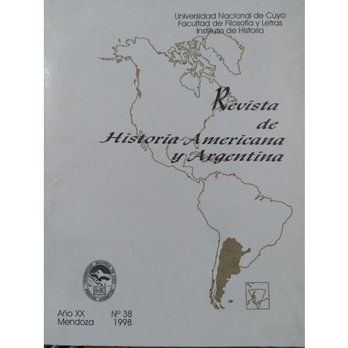 Revista De Historia Americana Y Argentina, Año Xx N°38