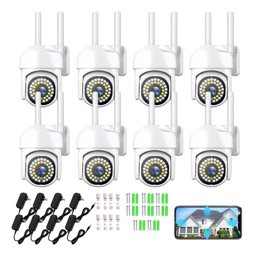 Foco Camara 360° Exterior/interior Power Adapter 360° Visión Blanco 8pz