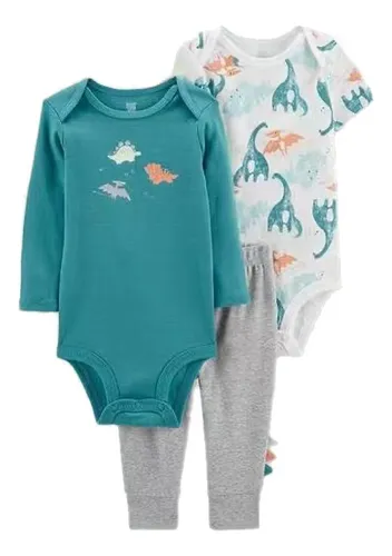 Carters Set De 3 Piezas Pantalón Y 2 Bodys 9 Meses