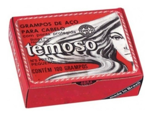 Teimoso Grampo N°5 Preto C/100