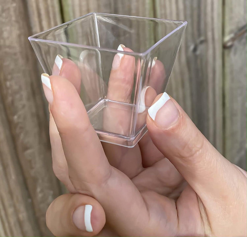 Nuevo Vaso De Postre De Plástico Transparente De 60 Ml Con