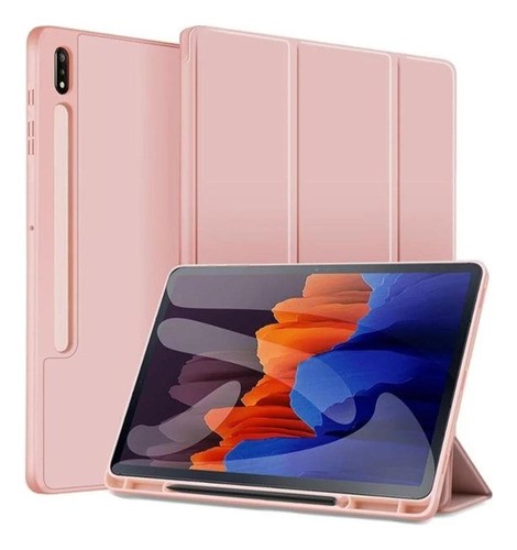 Funda Smart Cover Con Portalápiz Para Galaxy Tab S7 Fe