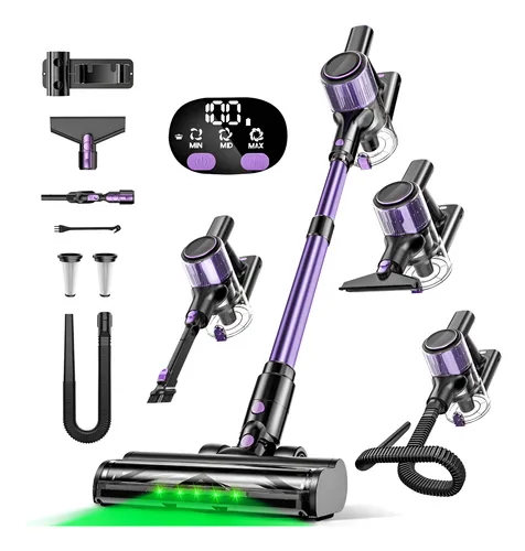 Aspiradora Inalámbrica 10 En 1, 52 Kpa Con Pantalla Led