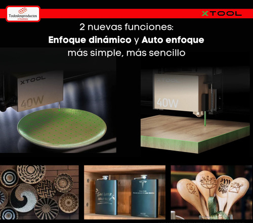 Grabadora Y Cortadora Láser Xtool S1 40w Paquete + Completo