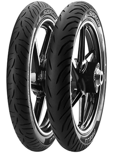 Par Pneu Pirelli Supercity 90/90-18 E 80/100-18 Tl Titan  