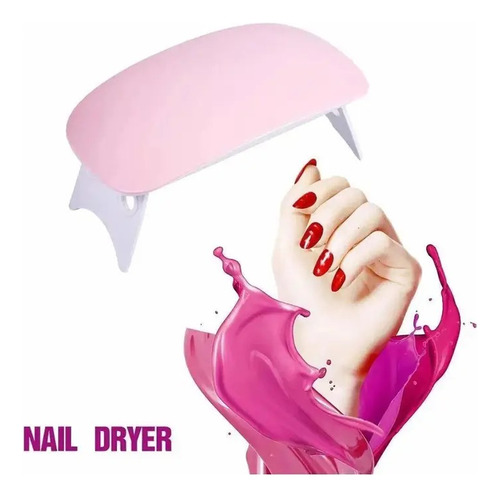Lámpara Secador Uñas Led Uv Mini Portátil Plegable Manicura