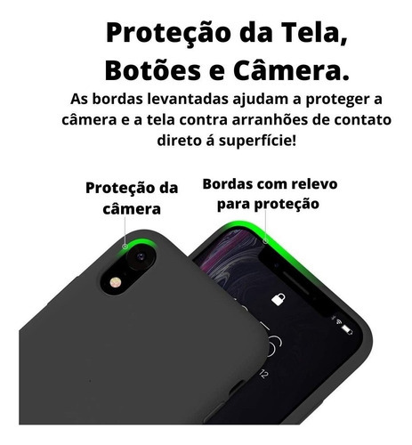 Funda de silicona y película 3D compatible con iPhone XR, color naranja melocotón