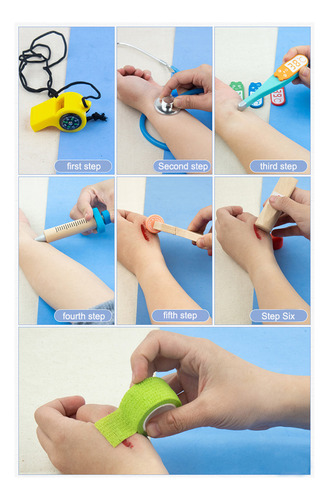 Juego De Juguetes De Madera Para Niños Con Simulación De Méd