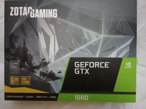 Placa De Video Nvidia Zotac  Gaming Geforce Gtx 1660 - 6gb