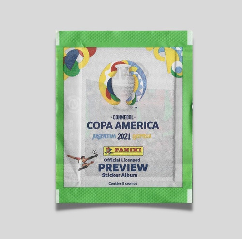 Kit 100 Envelopes Copa América 2021 Preview