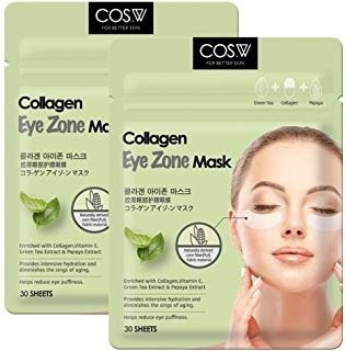 Cos. W Suavizar Colágeno Ojo Pads Con Vitamina  Envio Gratis