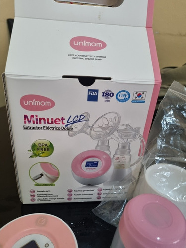 Extractor De Leche Doble Minuet + 40 Bolsas Alm. De Regalo.