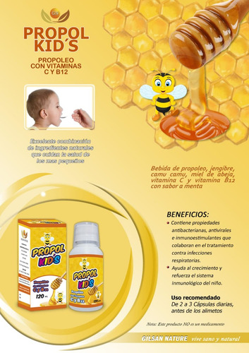 Imagen 2 de 5 de Propolio Con Miel De Abeja