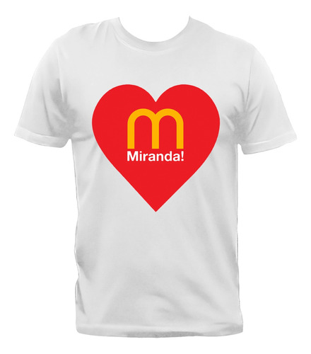 Remera Miranda! El Disco De Tu Corazón 100% Algodón