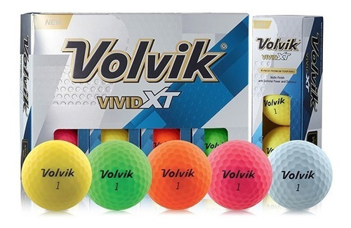 Pelotas Golf Vivid Xt Volvik Amarilla