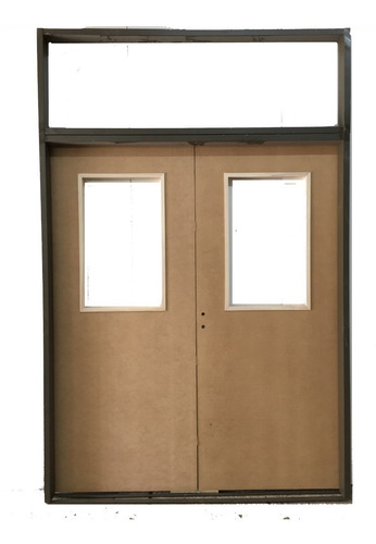 Puerta Placa Mdf 140 Paño Fijo Sup Tabique 10/15 M/chapa 18