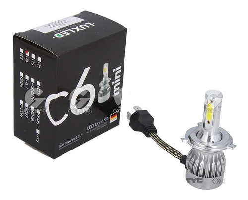Imagen 1 de 8 de Lampara Cree Led H4 12v C6 Para Mini Sin Cooler X2 Luxled