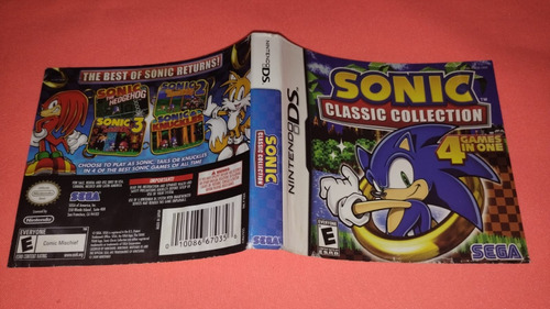 Portada Original Sonic Classic Collection Nintendo  Ds 