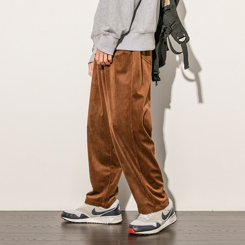 Pantalones Rectos Casuales, Cintura Elástica, Pantalones Dep