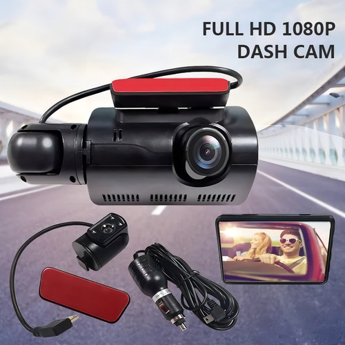 Cámara dual Dashcam 1080p Dvr para vehículos