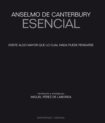 Libro Anselmo De Canterbury Esencial