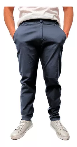 Pantalon Hombre Cargo Gabardina Elastizada Olegario