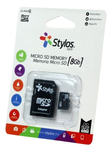 Memoria Micro Sd Tft 8gb Stmsd83b Stylos /v /vc