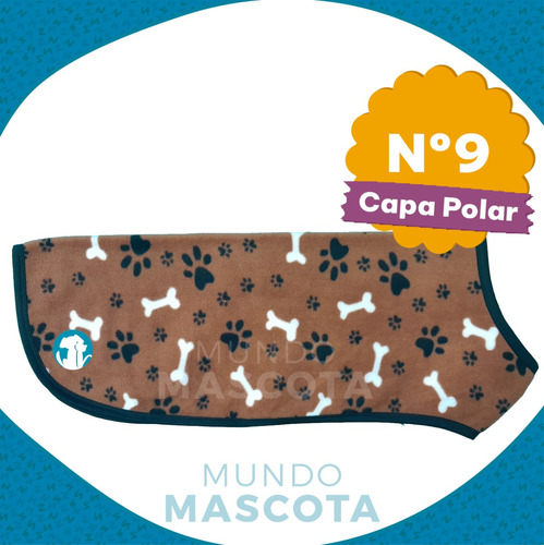 Capa Polar Ajustable Para Perro Talle 9 / 12 Cuotas