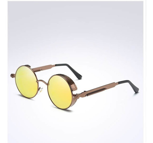 Lentes De Sol Retro Redondo Punk Para Hombre O Mujer