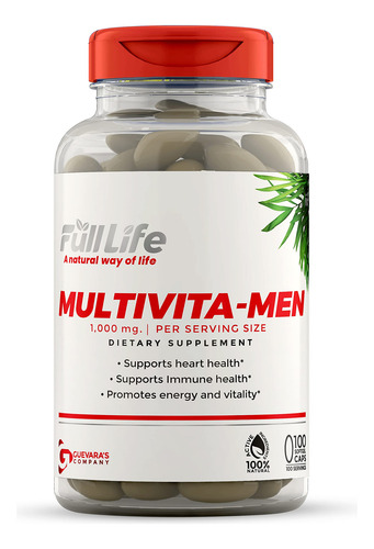 Cápsulas Full Life Multivitaminas Para Hombres 100 Cps