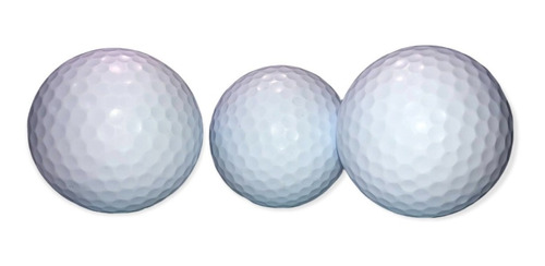 3 Pelotas Golf Para Putter Distancia 100 M Barril