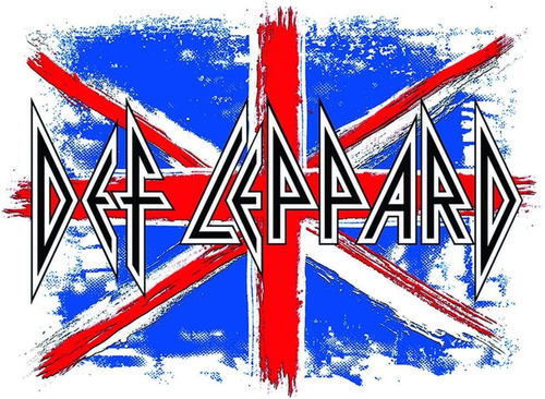 Def Leppard  Cartel De Lata Union Jack  Decoración De ...