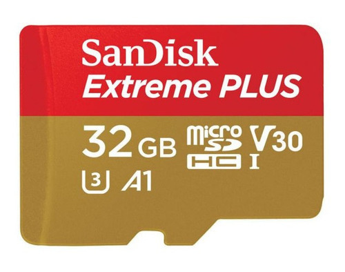 Tarjeta De Memoria 32gb Microsd Extreme Plus 100mb/s Sandisk