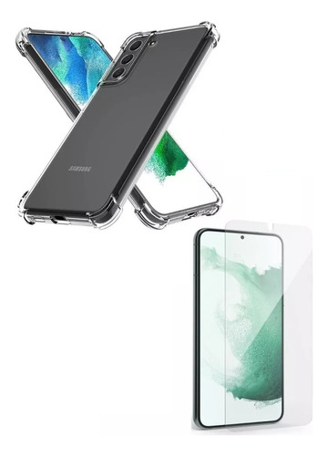 Funda Case Tpu Gel Mas Vidrio 9h Para Samsung Galaxy S22 5g