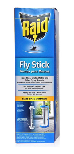 Imagen 1 de 6 de Raid Fly Stick Trampa Para Moscas Interior Exterior