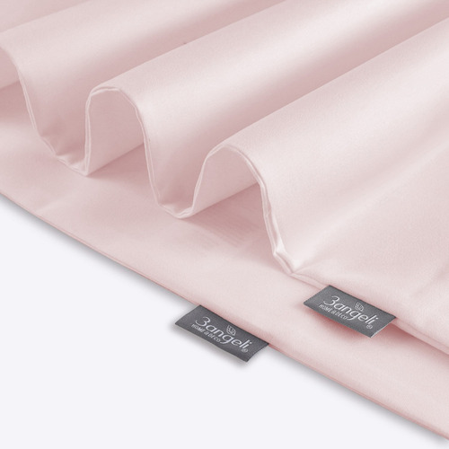 Set 2 Fundas + 2 Almohada 50x70 Cm Home Cama 3angeli Color Rosa Liso
